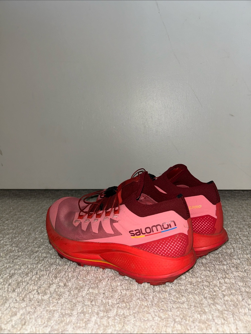 Salomon Women's Pink and Red Trail Runners